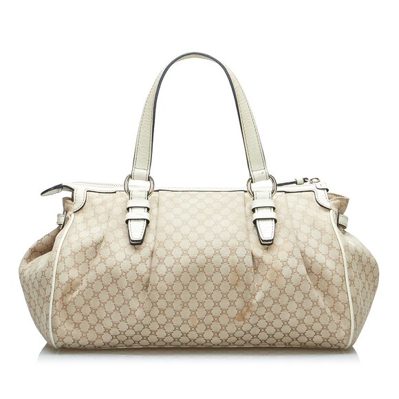 Celine Macadam Tote Handbag in Brown Canvas Leather Ladies - Picture 3 of 11